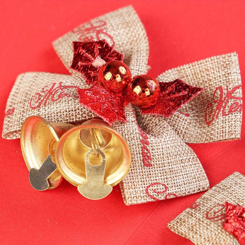 Vòng Nguyệt Quế mini Kèm Chuông Trang Trí Giáng Sinh / Năm Mới diy