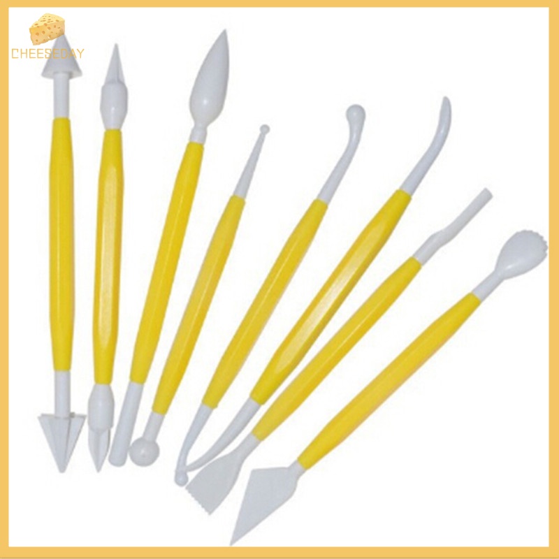 Kem cheeseday| Set 8 Dụng Cụ Tạo Hình Đất Sét polymer Bằng Nhựa polymer Cho Bé Mới
