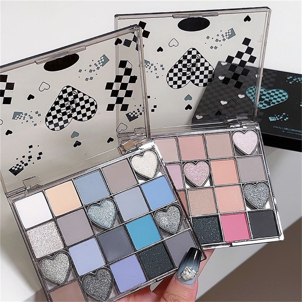 ♕ Bảng phấn mắt 20 màu Dikalu Matte Pearlescent Long lanh Sequin Earth Color Phấn mắt dễ tô màu Trang điểm mắt lâu trôi 4 kiểu dáng LÊN NHẤT