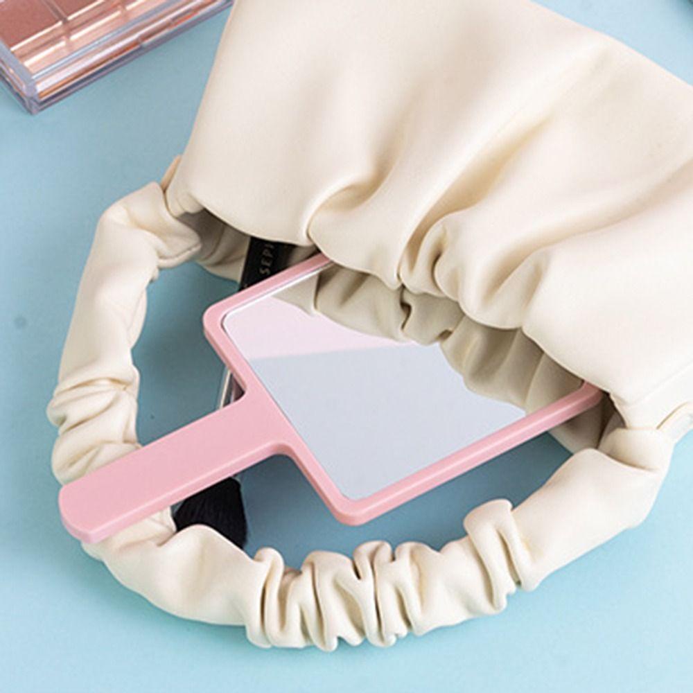 Gương Trang Điểm Cầm Tay Thiết Kế Đơn Giản Chống Trượt Thoải Mái Dễ Thương