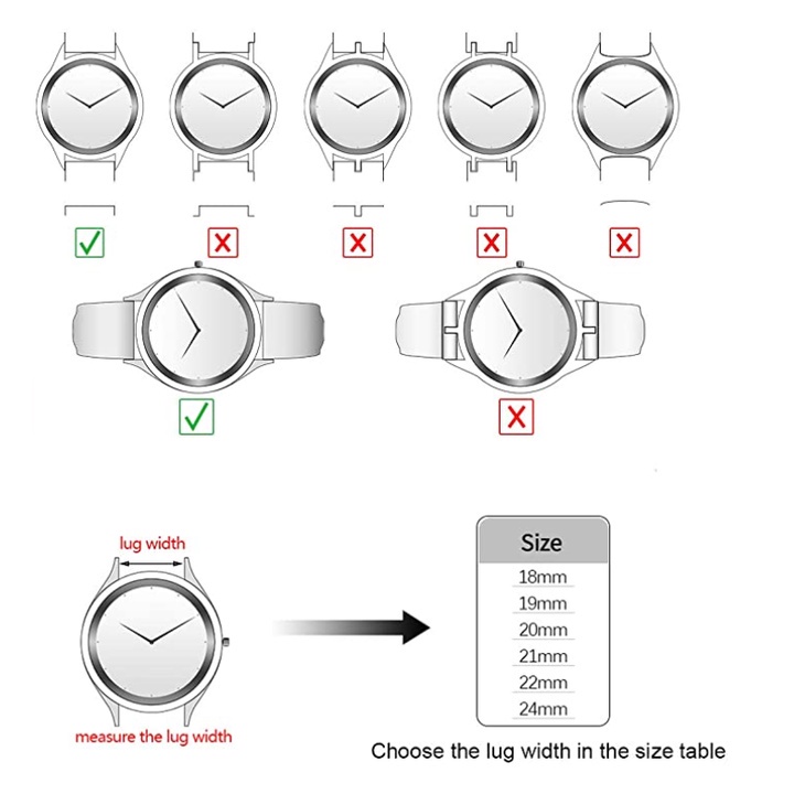 Dây Đeo Bằng Da Thật 10 / 12 / 14 / 16 / 18 / 20 / 24mm Cho Đồng Hồ Thông Minh Xiaomi Color 2 Mi S1 / Pro S2 42 46mm