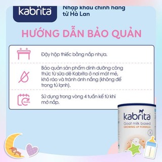 [Date 2026] Sữa dê Kabrita Số 3 800g (từ 2 tuổi)