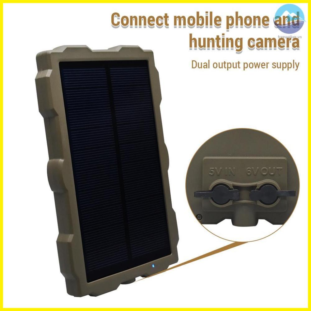 Infrared Hunting Camera Solar Panel - Outdoor Sun-Powered Charging Plate for Wildlife Observation