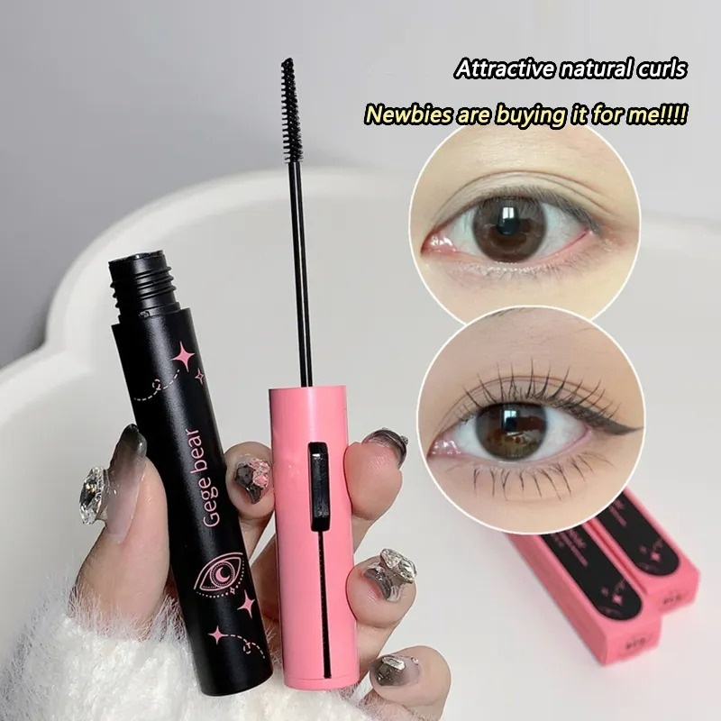 Mascara Hai Đầu Cọ Mảnh Nhanh Khô Chống Nhòe Cho Hàng Mi Cong Dày Tự Nhiên