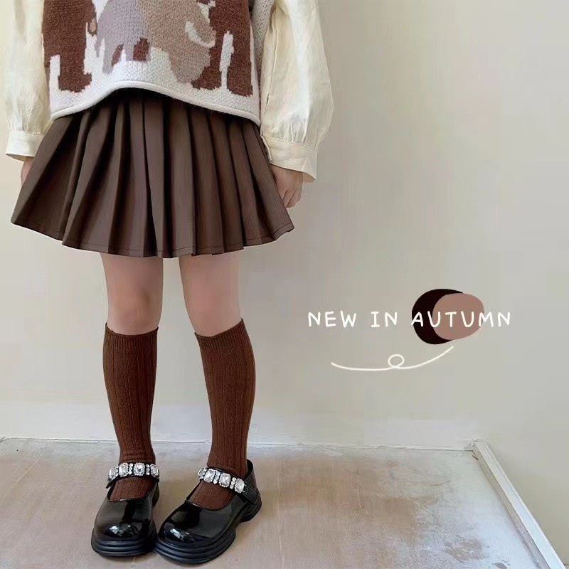 CHÂN VÁY XẾP LY CẠP CHUN PHONG CÁCH HÀN QUỐC CHO BÉ GÁI- HÀNG QCCC