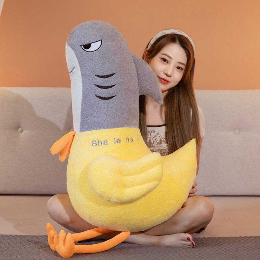 Mmluck Đồ chơi nhồi bông Hình Cá Mập / Gà / Gà Mềm Mại Đáng Yêu
