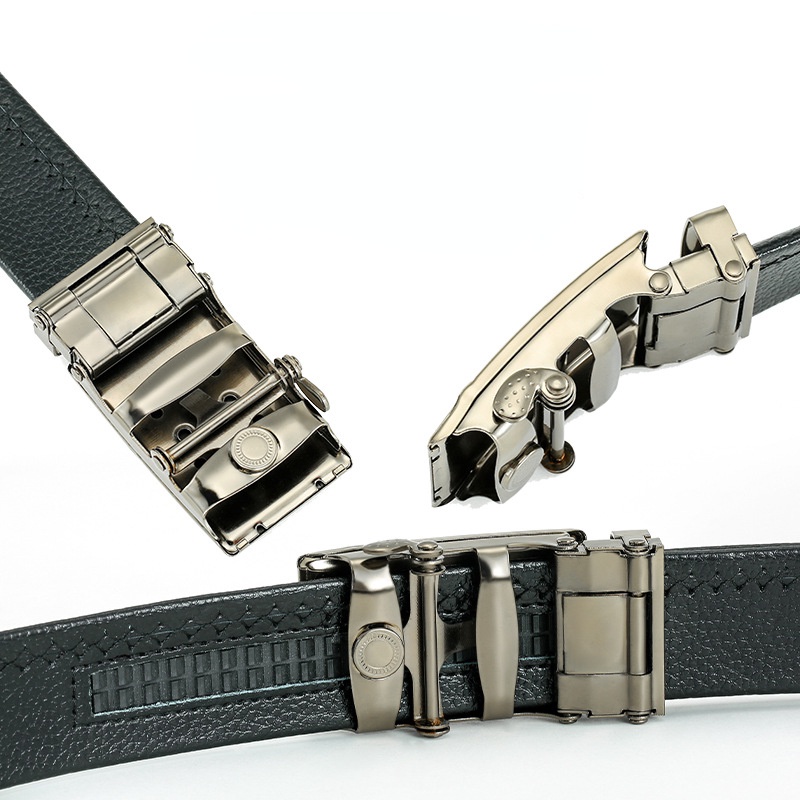 Thắt Lưng Da pu Khóa Kim Loại 3.5cm Thời Trang Cao Cấp Cho Nam