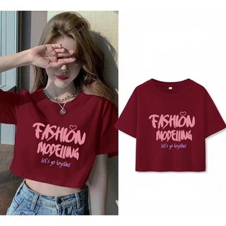 NRVP Áo Thun Croptop Tay Ngắn 100% cotton