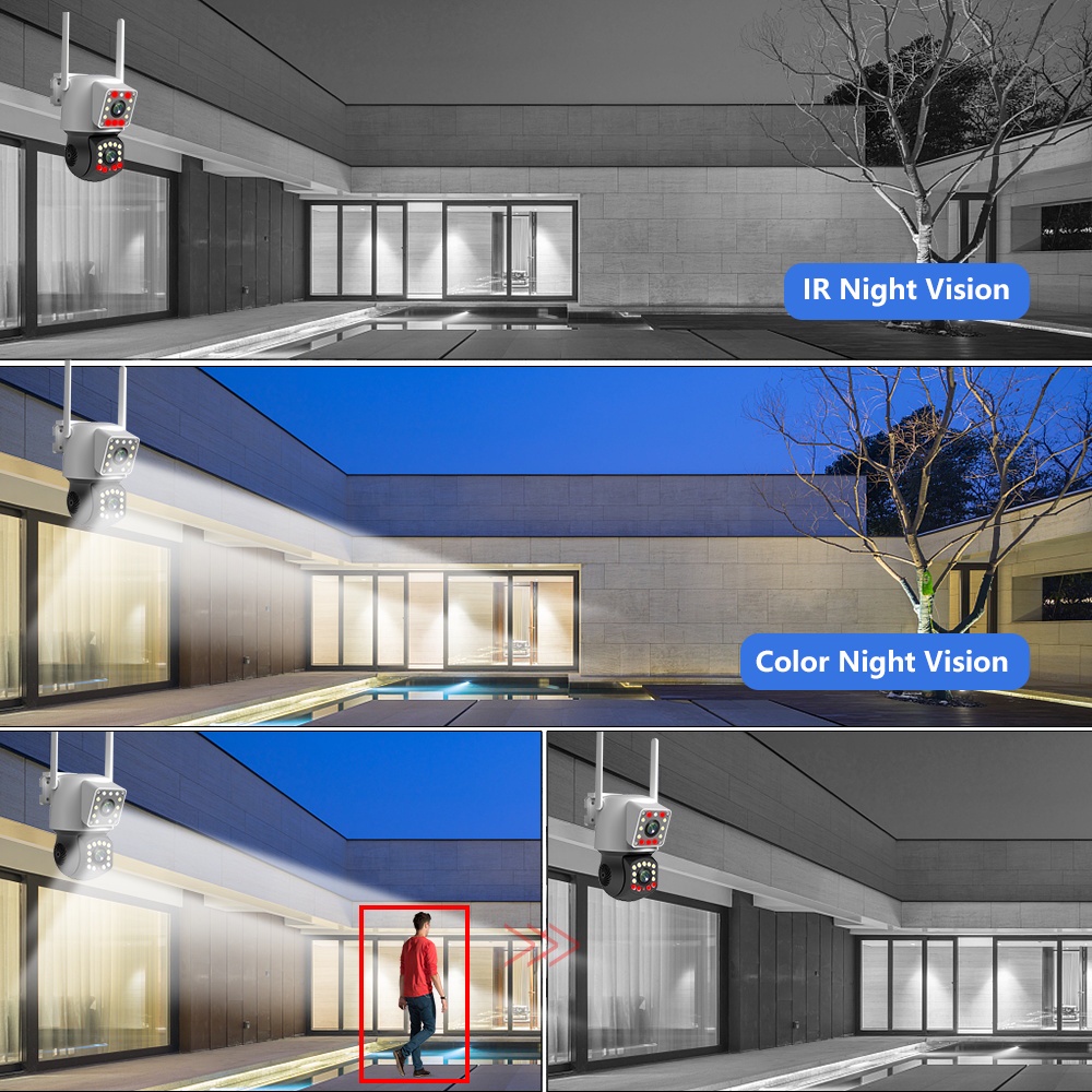 Aio camera An Ninh hd 8mp Chống Thấm Nước v380 pro