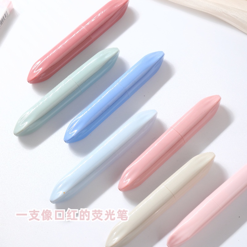 Set 4 Bút Đánh Dấu Đầu Mềm Màu Macaron Dành Cho Học Sinh