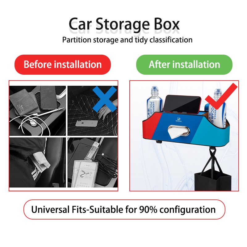 Hộp Đựng Cốc Nước / Khăn Giấy Đa Năng Gắn Ghế Sau Xe Hơi honda fit jazz / cbr hrv cb500x odyssey vezel pilot