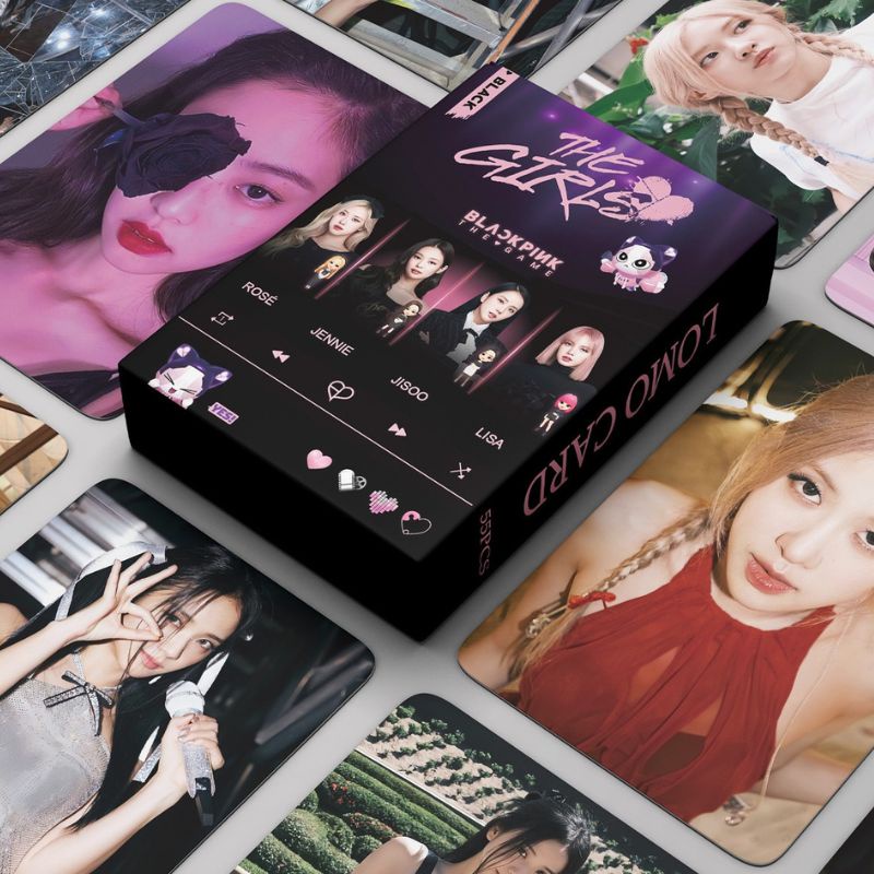 Lomo Card Blackpink bo góc album mới nhất thần tượng kpop Lisa, Jennie, Jisoo, Rosé