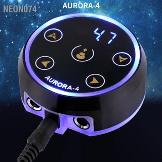 Neon074 bộ nguồn hình xăm 5 màn led ánh sáng đầy màu sắc điều khiển cảm ứng máy 100‑240v