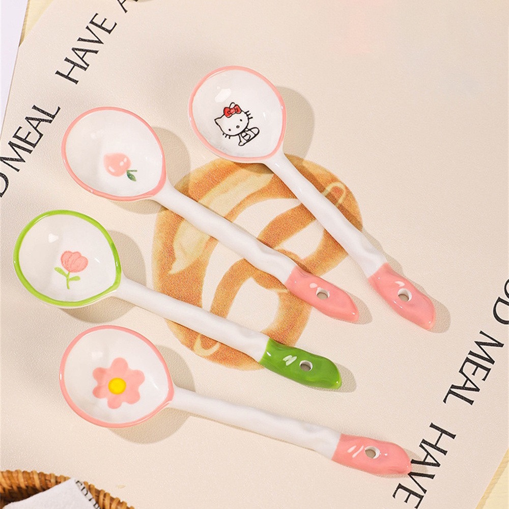 ⚡VẬN CHUYỂN NHANH CHÓNG⚡⚡ Muỗng Có Tay Cầm Dài Hoạt Hình Thìa Tráng Miệng Dâu Tây đáng Yêu Nhà Hàng Thời Trang Thìa Dâu Tây Muỗng Hoạt Hình Kiểu Nhật Bản Bền Lâu