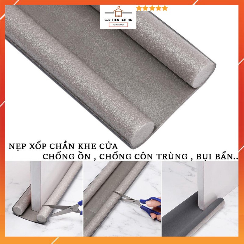 Thanh chặn cửa dài 95cm chắn cửa, miếng chắn đáy khe cửa chống thoát hơi máy lạnh ngăn côn trùng bụi bẩn