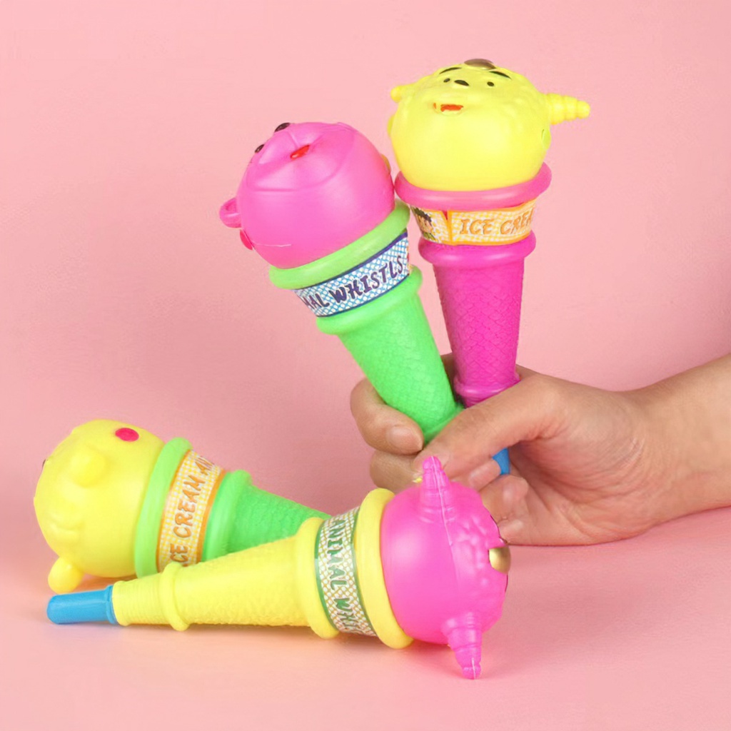 Đồ chơi kèn thổi hình cây kem Ice Cream Animal Whistls MAXIM