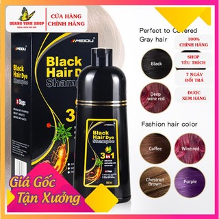 Dầu gội phủ bạc meidu nhật bản 500ml - thảo dược nhuộm đen tóc nâu tóc nhân sâm nhật bản