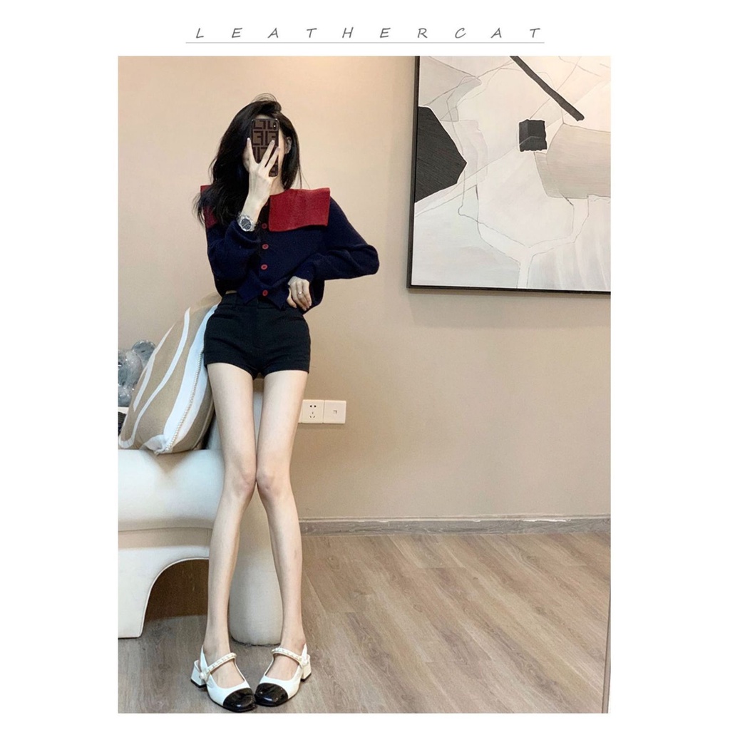 Màu Sắc Áo Khoác cardigan Dáng Ôm Màu Sáng Phong Cách Hàn Quốc Thời Trang Thu Đông 2023 Cho Nữ