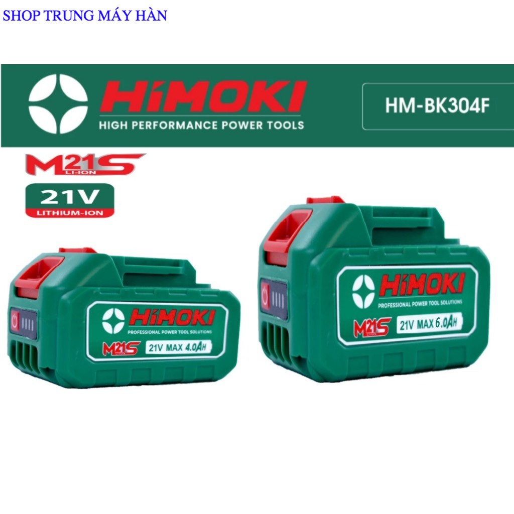 Pin 10 Cell, 15 Cell HIMOKI, Mạch 4 mosfed, Cell pin 2000mAh, Vỏ chống cháy nổ phổ thông m21 shop trung máy hàn