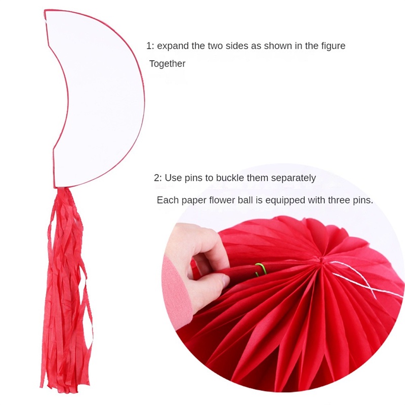 Mũ ông già Noel tổ ong Đồ trang trí Giáng sinh Mũ cây thông Noel Trang trí lễ hội Giáng sinh/Cây treo biểu ngữ Giáng sinh Cờ bố trí trần nhà