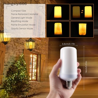 Bóng Đèn led e27 5w 4 Chế Độ Hiệu Ứng Ngọn Lửa Trang Trí Không Gian