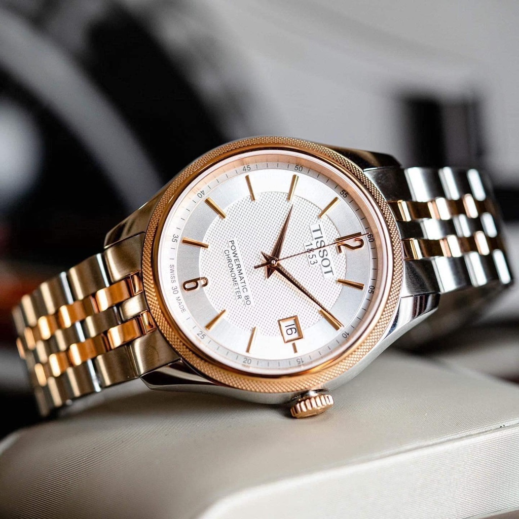 Đồng hồ nam chính hãng Tissot Ballade Powermatic 80 T108.408.22.037.01 - Máy cơ tự động - Kính Sapphire