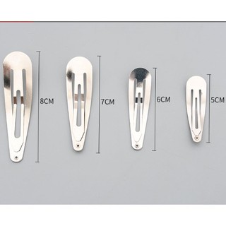 Set 10 Phôi Kẹp Tóc Hình Giọt Nước