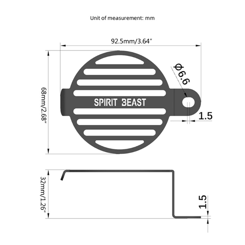 Ốp Bảo Vệ Còi Xe Máy Bằng Hợp Kim Nhôm Cao Cấp Cho cc110