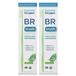 Kem đánh răng hữu cơ BR ESSENTIAL-OXYGEN Organic Peppermint Toothpaste