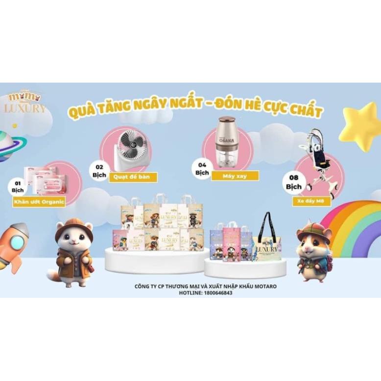 Bỉm Momo Luxury đủ size NB, S, M, L,XL cho bé