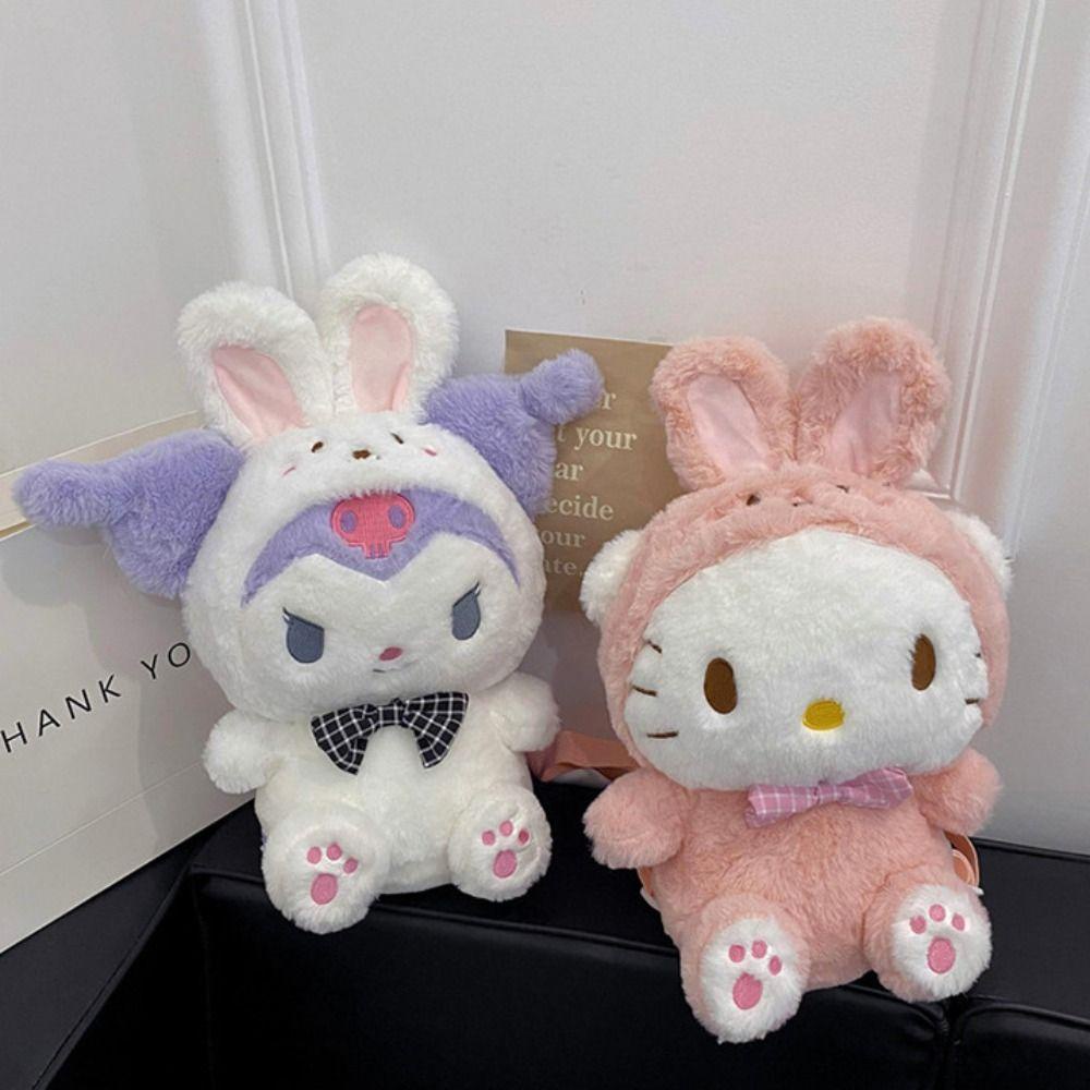 Ba Lô Nhồi Bông Mềm Mại Hình Gấu Bông cinnamoroll melody Dễ Thương