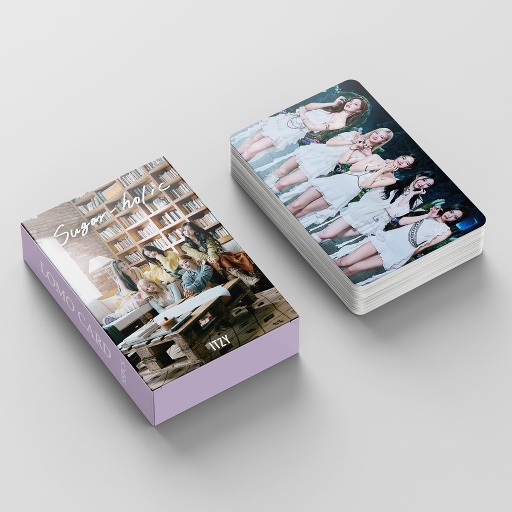 Hộp 55 Ảnh lomo card Nhóm Nhạc kpop itzy Thẻ