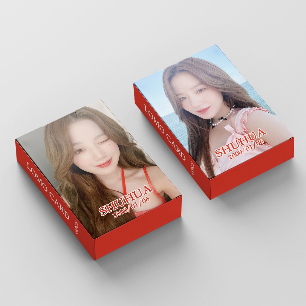 I-DLE Heat I Want That Shuhua Photocard Gidle Lomo Card Postcard 55pcs/box