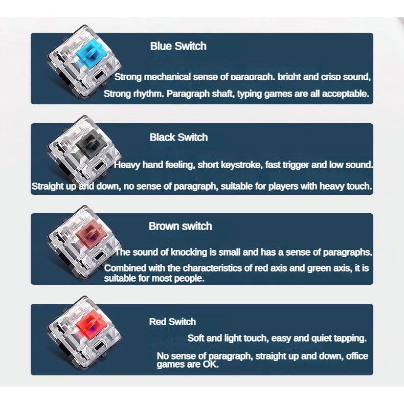 Dk87 Bộ Bàn Phím Cơ Chơi Game Không Dây bluetooth 2.4g Màu Vàng / Nâu