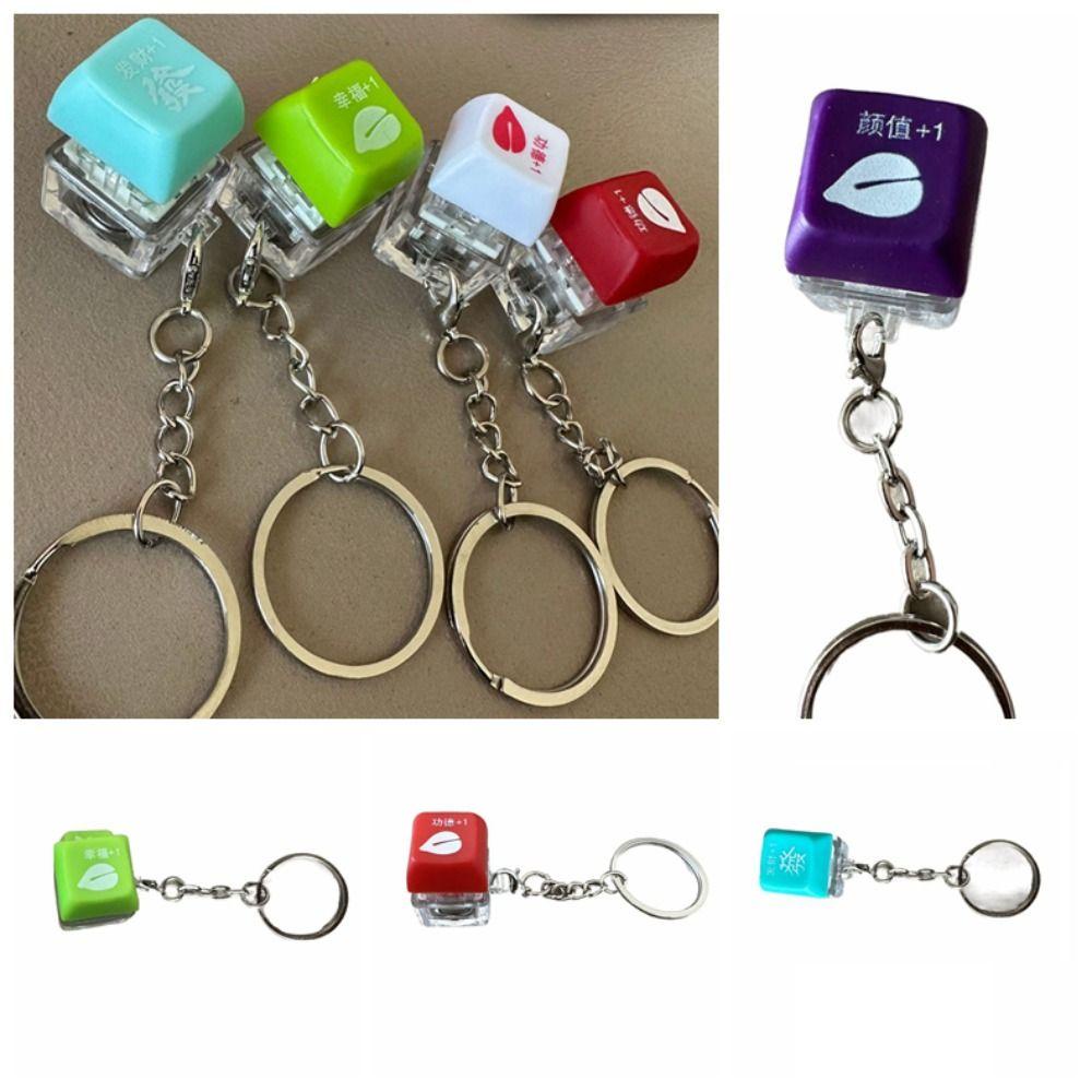 Shanhai Móc Khóa Nút Bấm Đèn led Nhiều Màu Sắc + 1 Bàn Phím Cơ Học