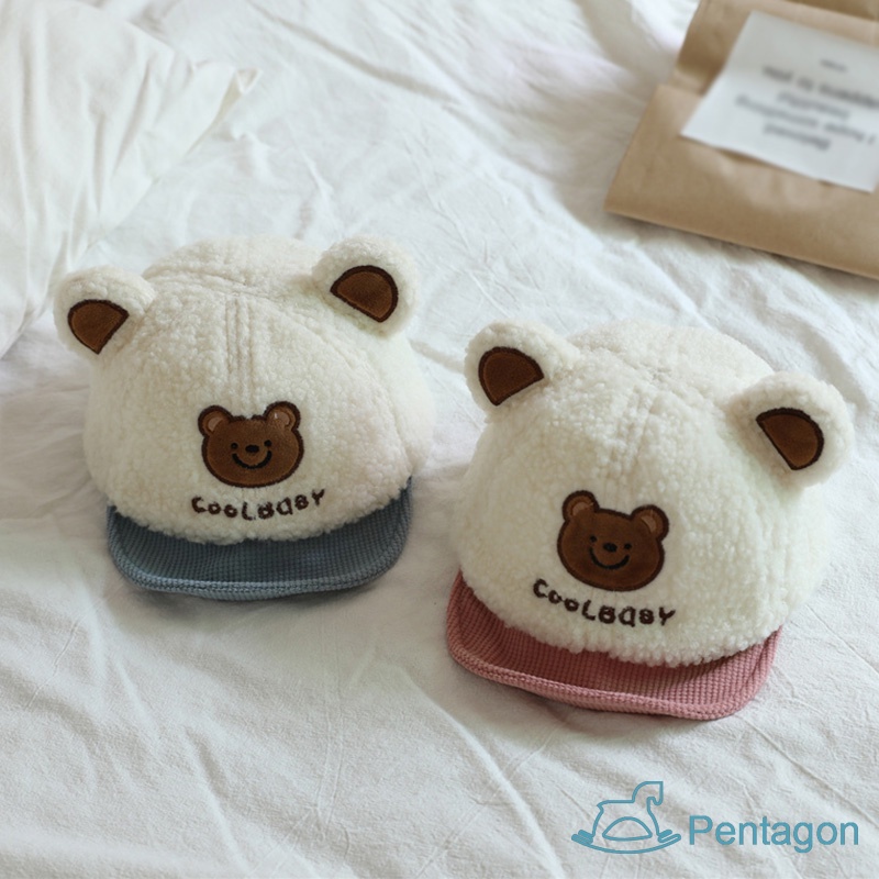 Mũ Lưỡi Trai Da Cừu Mềm Mại Giữ Ấm Mùa Đông Dành Cho Trẻ Em