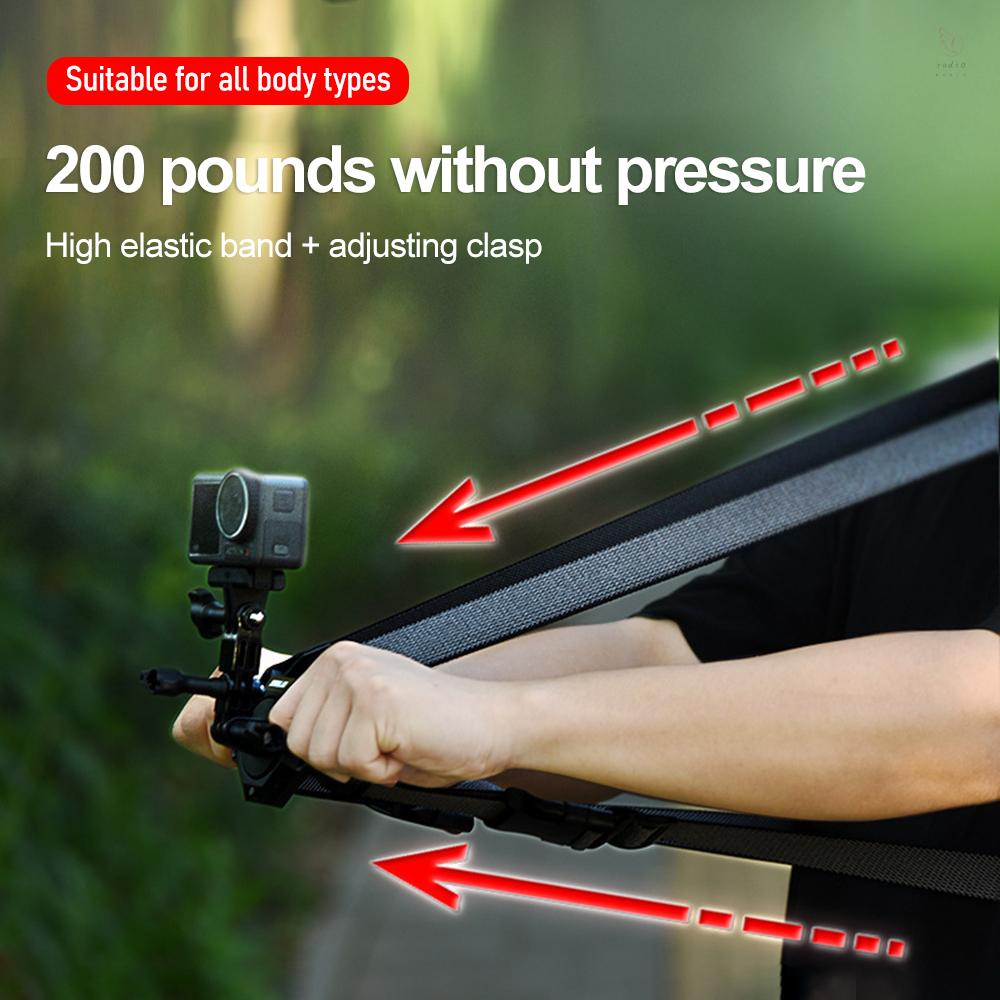 K&F CONCEPT STARTRC Magnetic Quick Release Chest Strap Mount Adjustable Chest Harness Belt with Gopro Adapter Replacement for  Hero11/10/9/8/7/6/5/4 Insta360 Action Pocket Cam