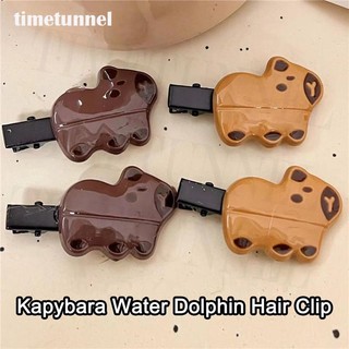 Capybara kẹp tóc hình cá hoạt hình vui nhộn đơn giản cho nữ