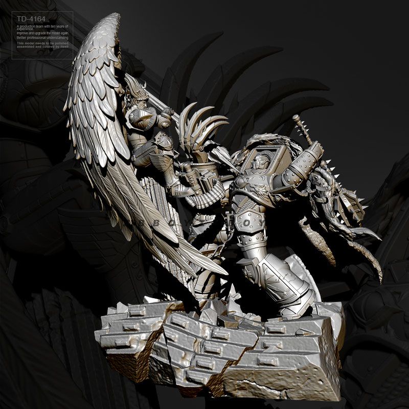 Mô Hình Lính Trắng 38mm 60mm zbboy san gilles vs Holus td-4164 d4mf