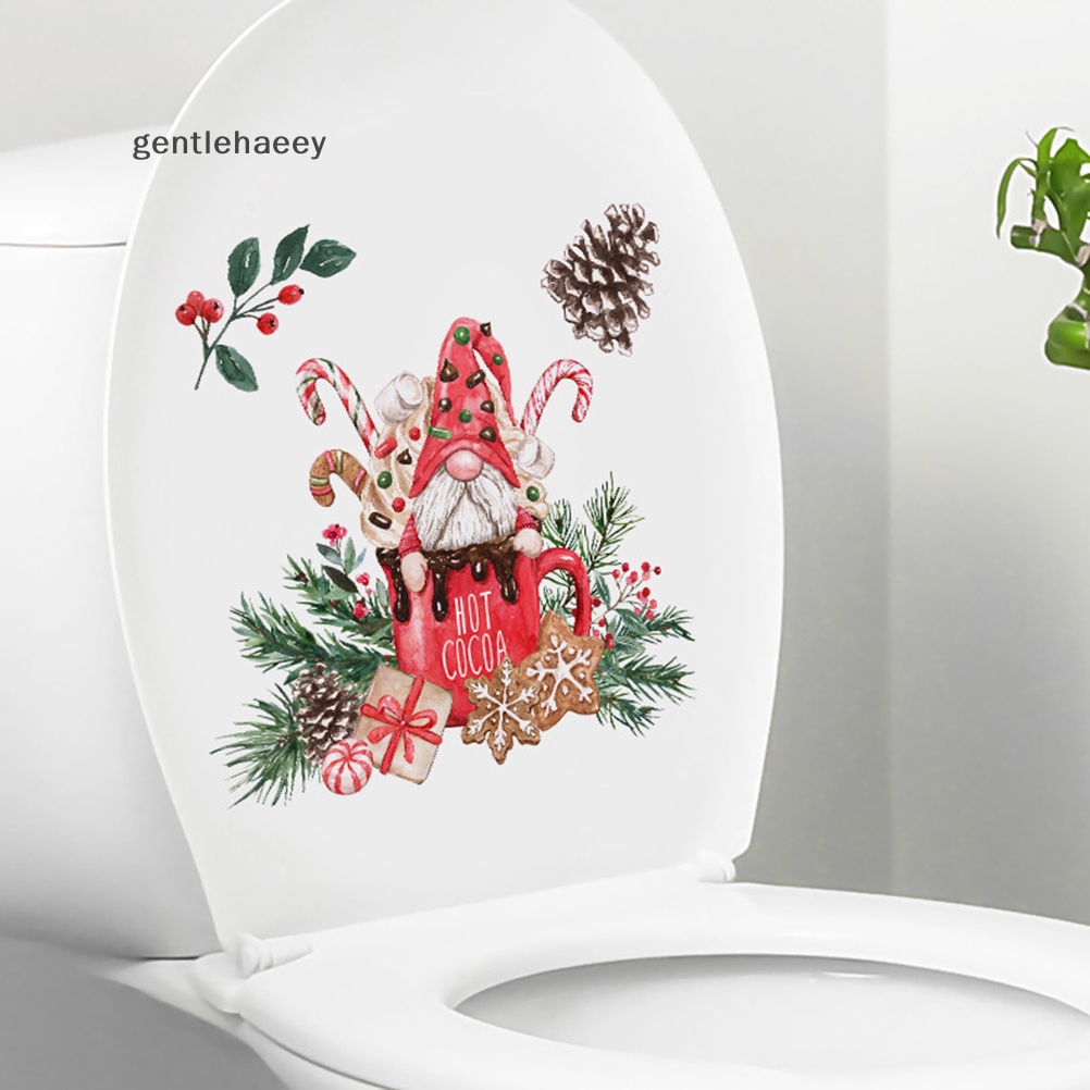 Nhãn Dán Tường Tự Dính Họa Tiết Giáng Sinh Trang Trí Nhà Cửa