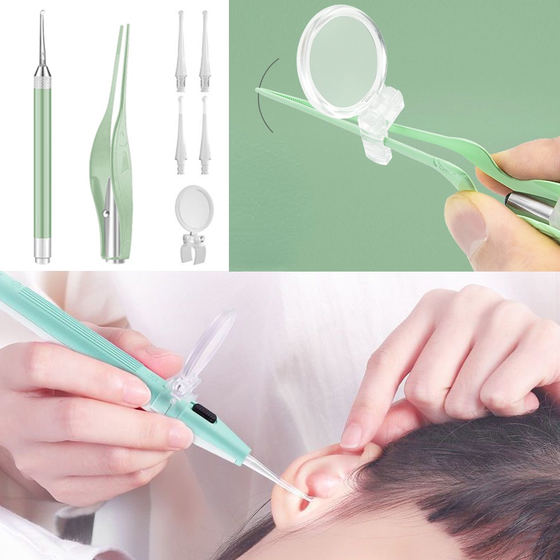 Dụng Cụ Lấy Ráy Tai Bằng Silicon Mềm Có Đèn Chiếu Sáng Chuyên Dụng Cho Bé