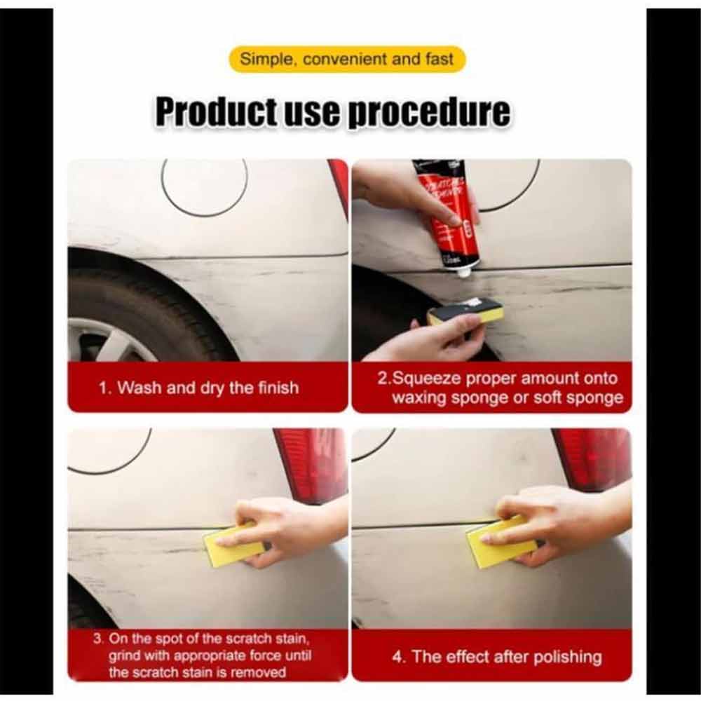 Jiuniuxing car paint scratch removal wax 120ml, car scratch removal kit