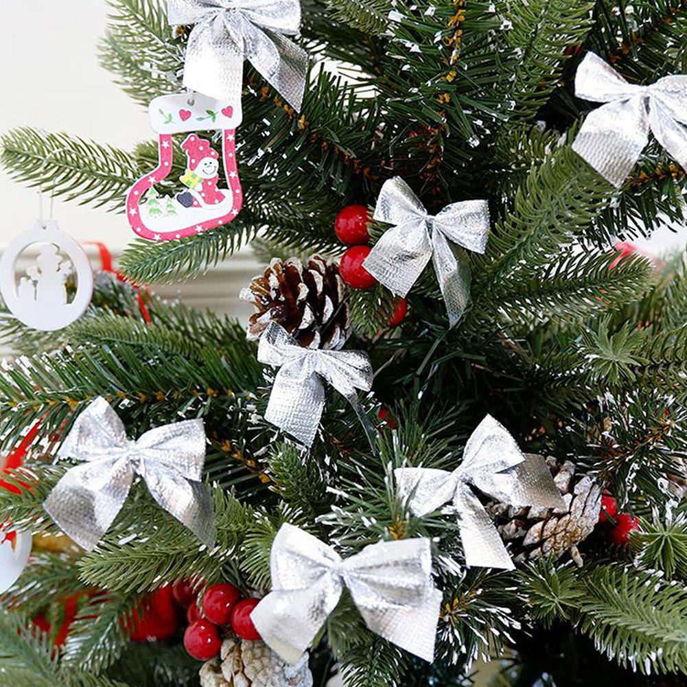 Bộ 12 Nơ Trang Trí Cây Thông Giáng Sinh Năm Mới