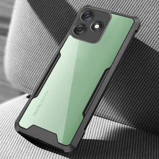 Trên Dành Cho Tecno Spark Go 1 2024 2025 30C 20C 20 20P Infinix Hot 40i Smart 8 7 Pro Ốp Lưng Hạng Nặng Trong Suốt Acrylic Chống Sốc Coque TPU Khung Mềm Bảo Vệ Fundas