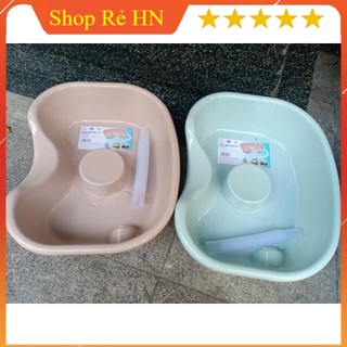 Chậu gội đầu tại giường cho người già, bà bầu, trẻ nhỏ Nhựa Việt Nhật -Thau gội đầu tiện ích. AAA