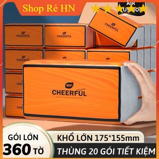 (Bao Test Nước) Thùng 20 gói giấy ăn CHEERFUL nội địa Trung siêu dai - Giấy cao cấp