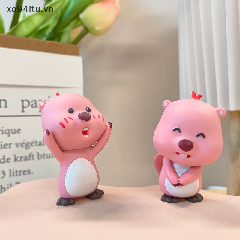 Xoitu Mô Hình Búp Bê Poopy Màu Hồng beaver loopy series Thứ 1 Và 2 Thần Bí Ẩn Chính Hãng vn