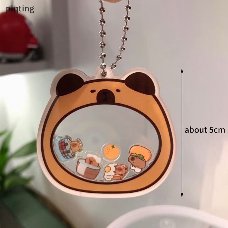 Piqt capybara Móc Khóa acrylic Hình Tên Lửa Dễ Thương Chất Lượng Cao Làm Quà Tặng Cho Bạn Bè