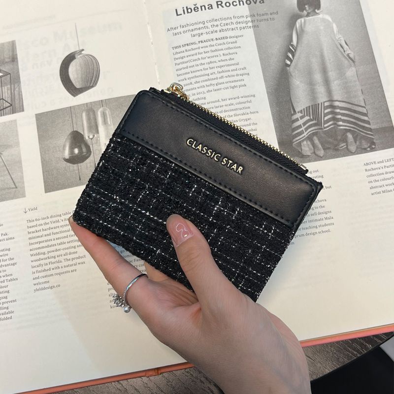 Ví Nữ Dáng Ngắn Có Khóa Kéo Thời Trang Cao Cấp