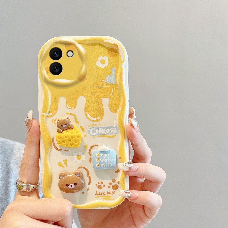 Ốp lưng Samsung Galaxy A03 Ốp Điện Thoại tpu Hình Gấu Bánh Mì Cho samsung galaxy a03 samsung a03